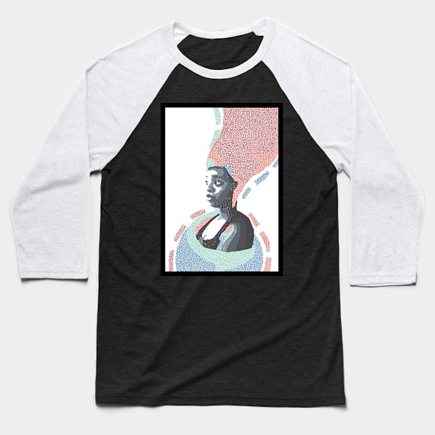 Movement of the Mind Baseball T-Shirt by MAINALINES